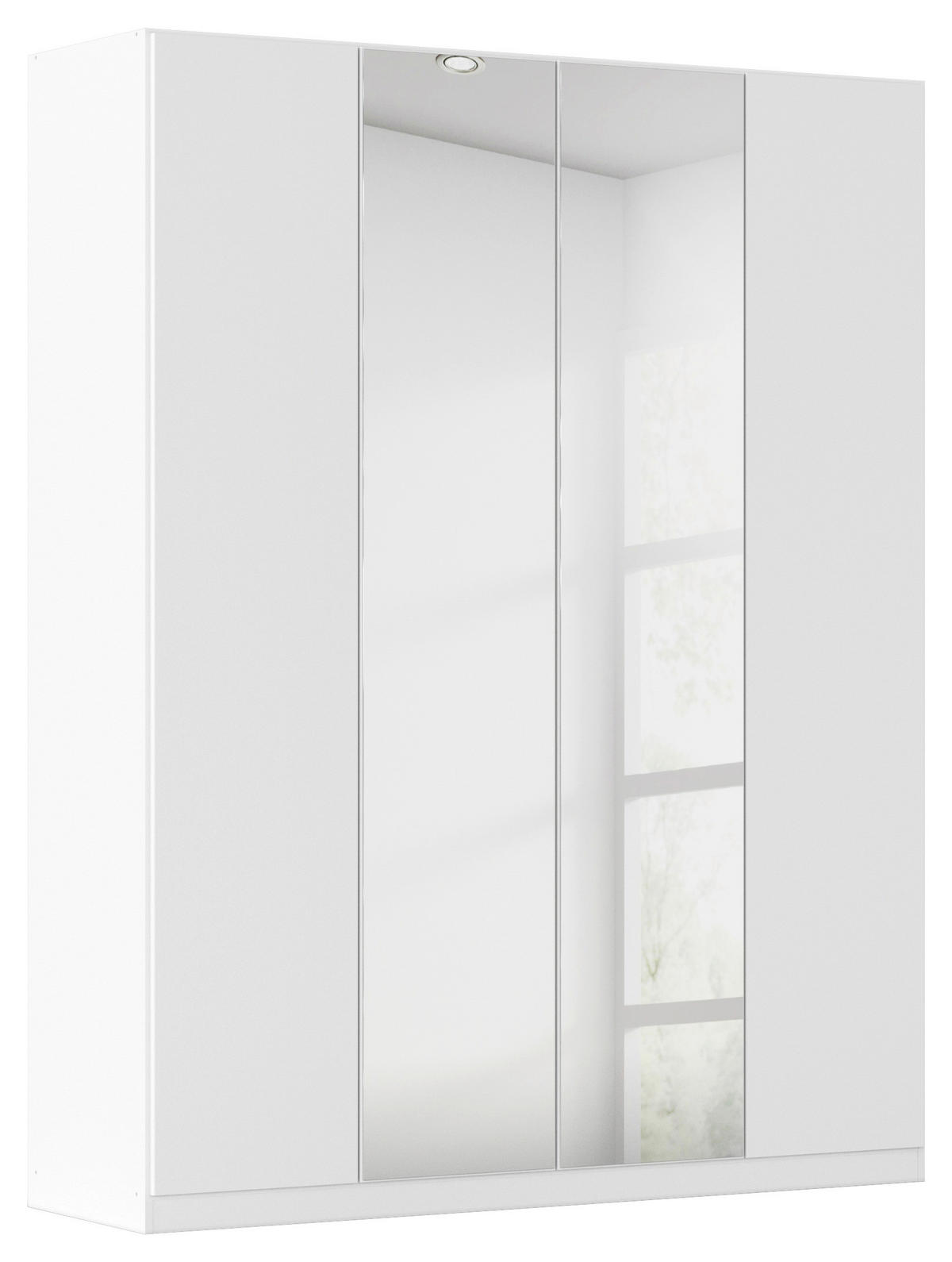 FALTTÜRENSCHRANK in Weiss  - Weiss, Holzwerkstoff (181/210/54cm) - Boxxx