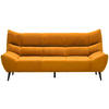 3-SITZER-SOFA Mikrofaser Currygelb  - Currygelb/Schwarz, Design, Textil/Metall (222/106/99cm) - Xora