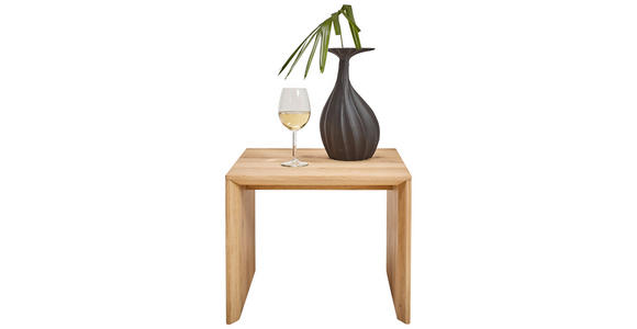 COUCHTISCH in Holz 45/45/37 cm  - Eiche Bianco/Eichefarben, Natur, Holz (45/45/37cm) - Valnatura