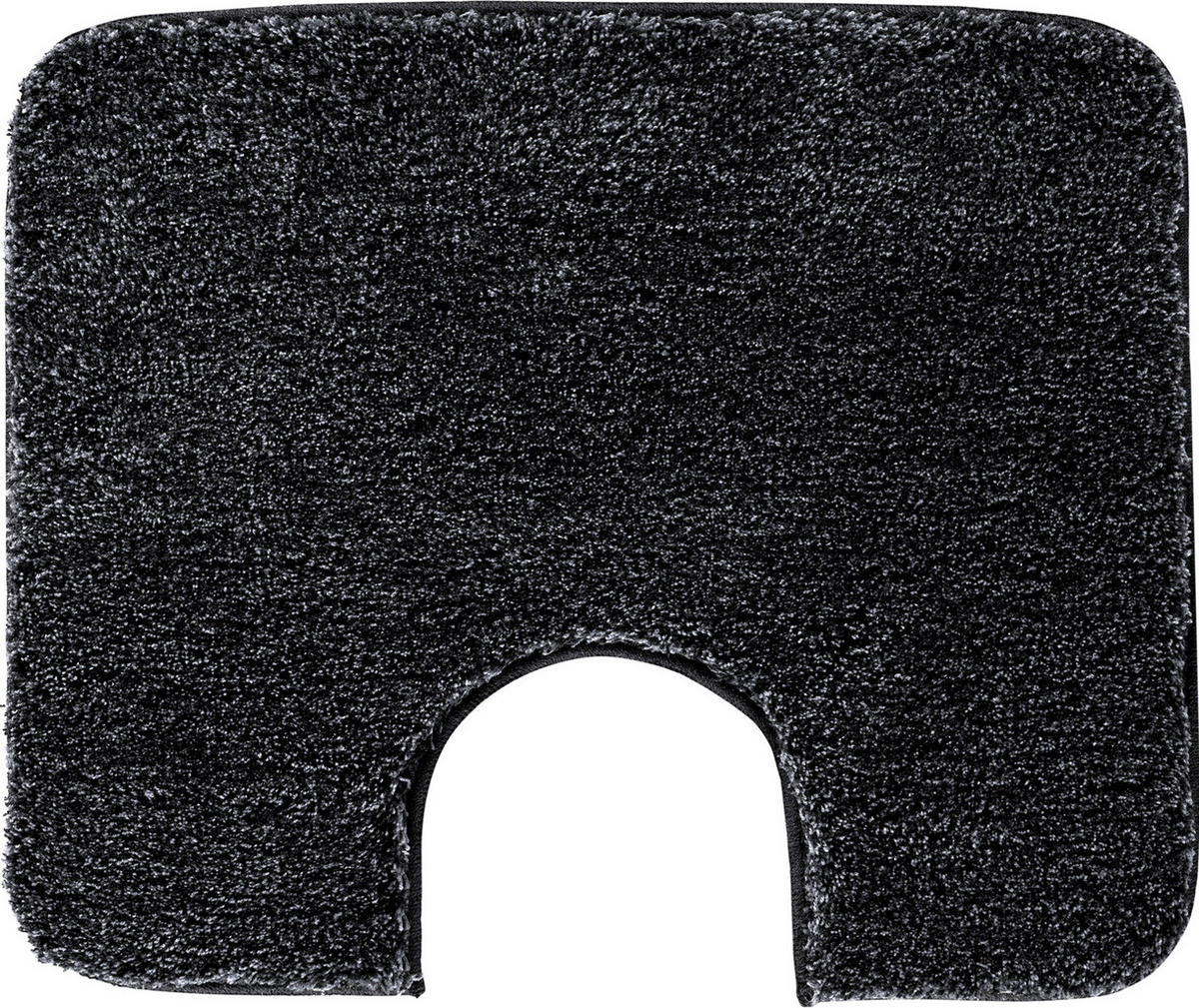 WC-VORLEGER Anthrazit 50/60 cm  - Anthrazit, Basics, Kunststoff/Textil (50/60cm) - Grund