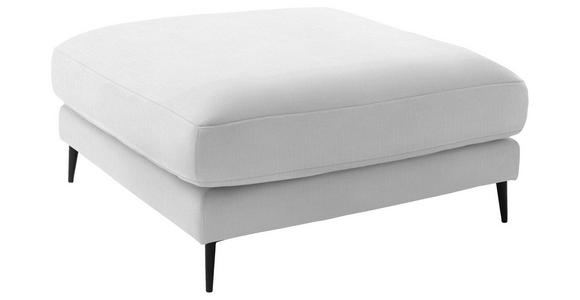 ECKSOFA  in Flachgewebe Creme  253/177 cm  - Creme/Schwarz, Design, Textil/Metall (253/177cm) - Dieter Knoll