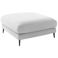 HOCKER in Textil Creme  - Creme/Schwarz, Design, Textil/Metall (120/43/90cm) - Dieter Knoll