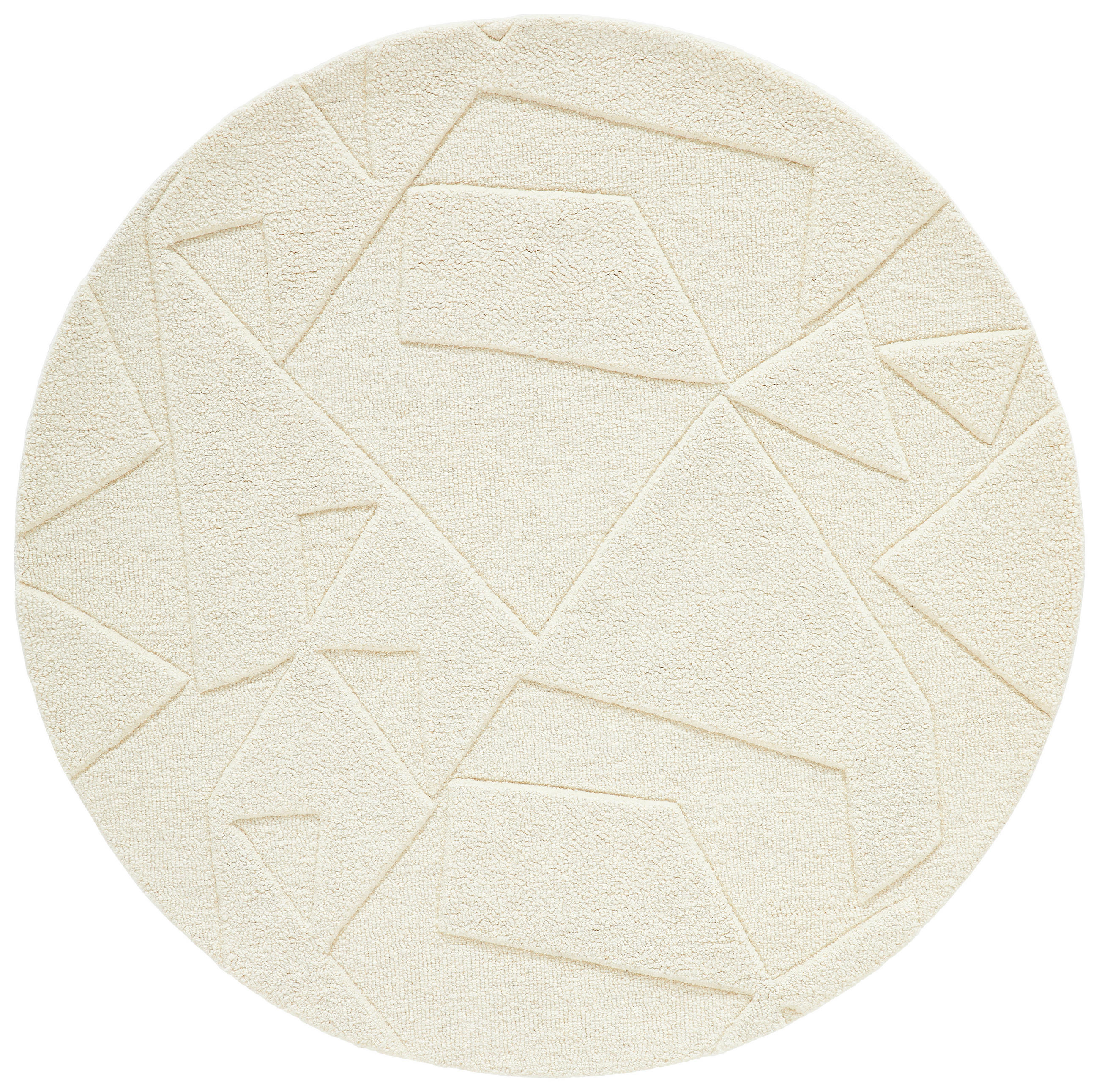 WOLLTEPPICH 120 cm Weiß  - Weiß, Design, Textil (120cm) - Linea Natura