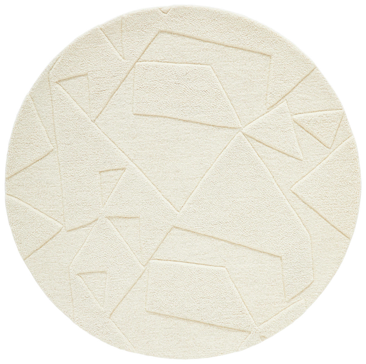 WOLLTEPPICH 120 cm Weiß  - Weiß, Design, Textil (120cm) - Linea Natura