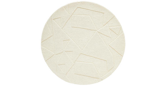 WOLLTEPPICH 120 cm Weiß rechteckig  - Weiß, Design, Textil (120cm) - Linea Natura