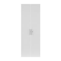 TÜRENSET 75,5/206/1,6 cm   - Weiss Hochglanz/Silberfarben, Konventionell, Holzwerkstoff/Metall (75,5/206/1,6cm) - Voleo
