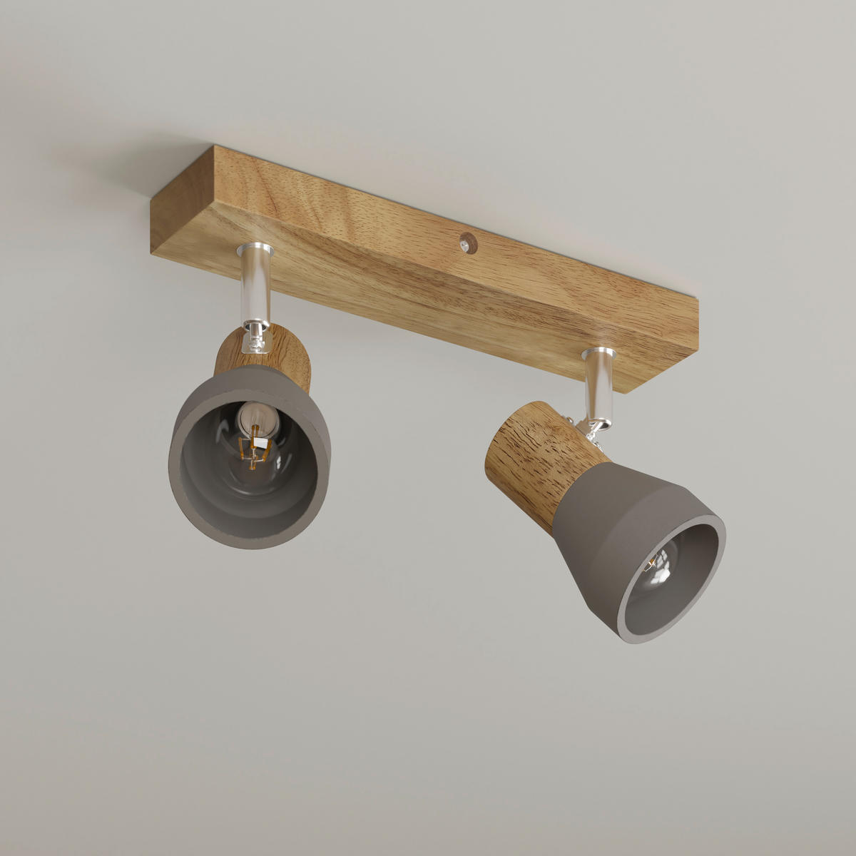 STRAHLER Alina 37/7,2/12,3 cm  - Eschefarben/Grau, Natur, Holz/Stein (37/7,2/12,3cm) - Novel