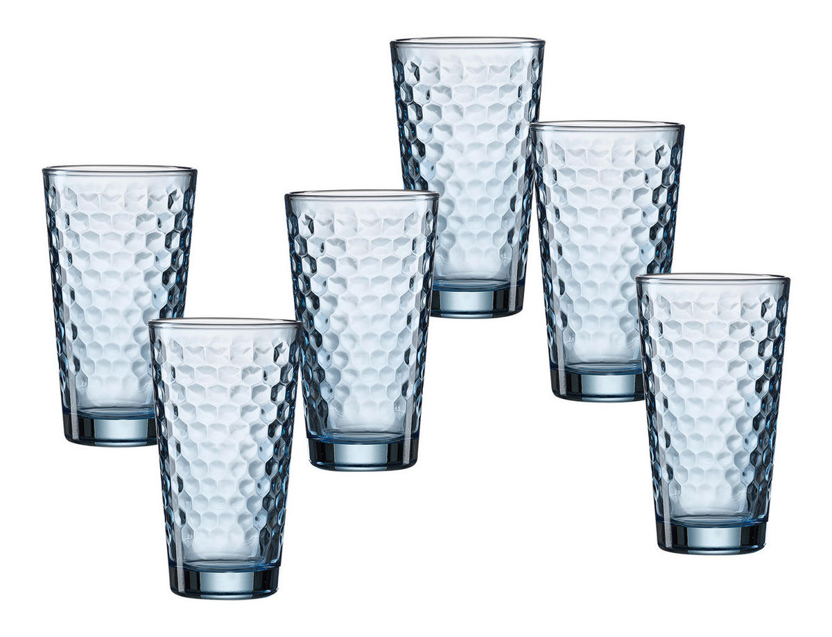 GLÄSERSET Favo  4-teilig  - Blau, KONVENTIONELL, Glas (400ml) - Ritzenhoff Breker