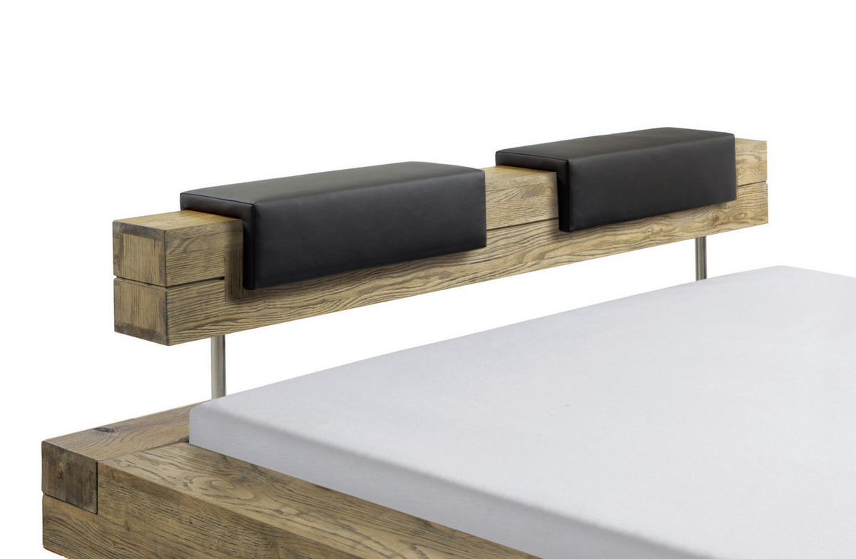 KOPFTEILPOLSTER 55/14/19 cm  - Anthrazit, Design, Textil (55/14/19cm) - Hasena