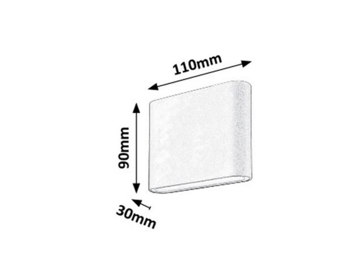 ZUNANJA STENSKA SVETILKA  Nesna       11/9/3 cm      - antracit, Basics, kovina/steklo (11/9/3cm)