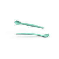 SET ŽLIČICA ZA KAŠICU   - zelena, Basics (10,6/23,3/2,7cm) - Everyday Baby
