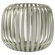 KERZENHALTER - Hellgrau, Design, Glas/Metall (22/17cm) - Ambia Home