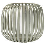 KERZENHALTER - Hellgrau, Design, Glas/Metall (22/17cm) - Ambia Home