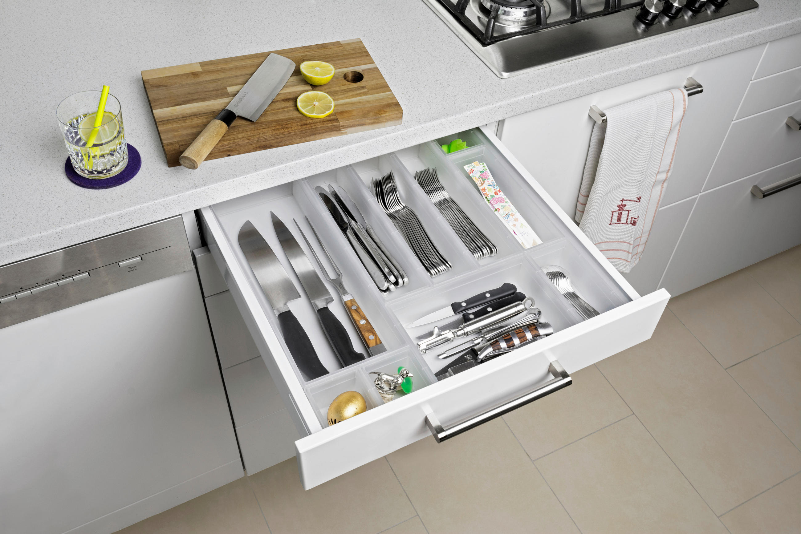 ORGANIZER 38/8/5 cm - Klar, Konventionell, Kunststoff (38/8/5cm) - Rotho