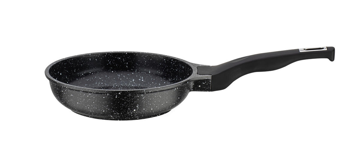 BRATPFANNE Titanium Granit Advanced Vitaflon® Quarzit Beschichtung 20 cm  - Schwarz, Basics, Metall (20cm) - GSW