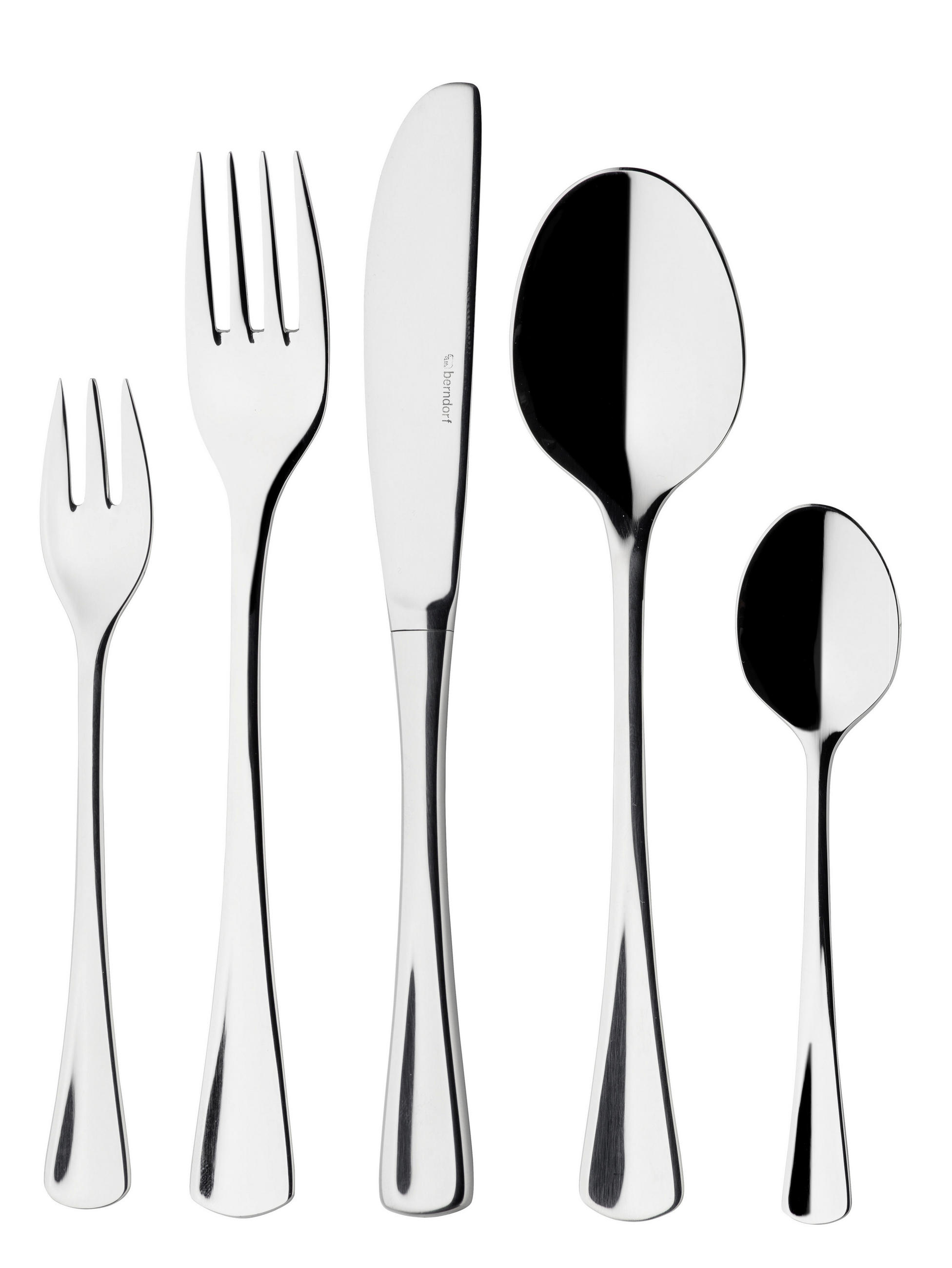 BESTECKSET 30-teilig Edelstahl  - Silberfarben, Basics, Metall (35/5/35cm) - Berndorf