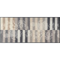 FLACHWEBETEPPICH 60/140 cm Botanica Shadow Grau  - Grau, Design, Kunststoff/Textil (60/140cm) - wash+dry