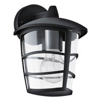 LED VÄGGLAMPA 17 cm   - klar/svart, Basics, metall/plast (17cm) - Eglo