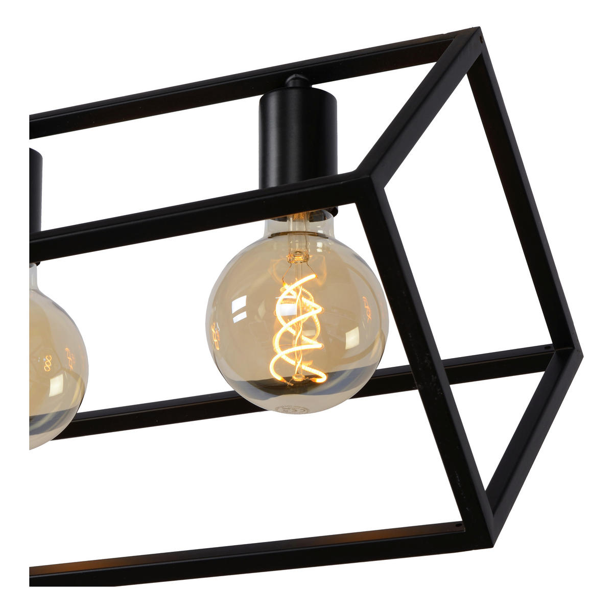 HÄNGELEUCHTE 120/25/161 cm  - Schwarz, Basics, Metall (120/25/161cm) - Lucide