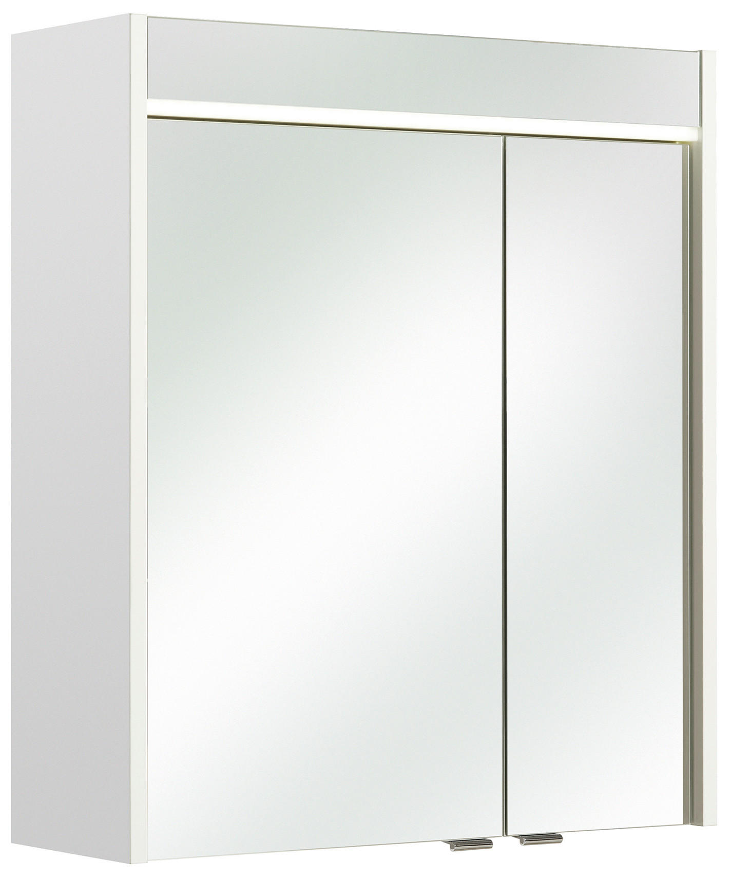 SPIEGELSCHRANK 60/70/20 cm  - Chromfarben/Weiß, KONVENTIONELL, Glas/Holzwerkstoff (60/70/20cm) - Pelipal