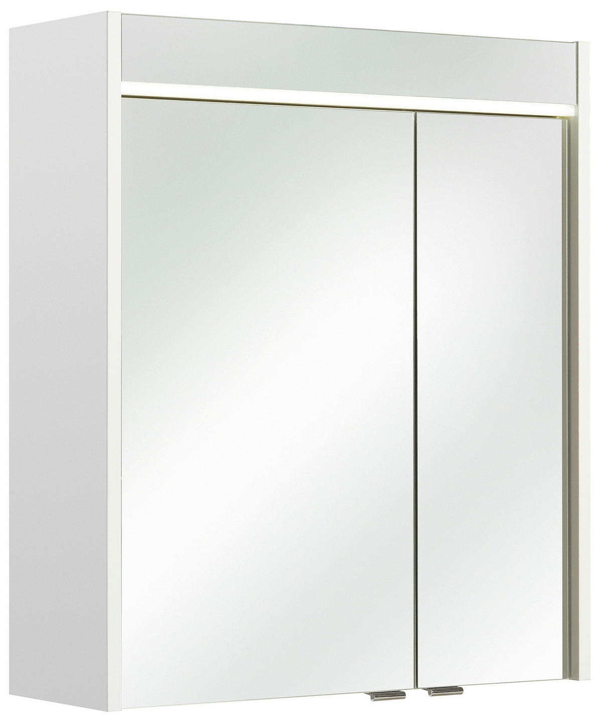 SPIEGELSCHRANK 60/70/20 cm  - Chromfarben/Weiß, KONVENTIONELL, Glas/Holzwerkstoff (60/70/20cm) - Xora