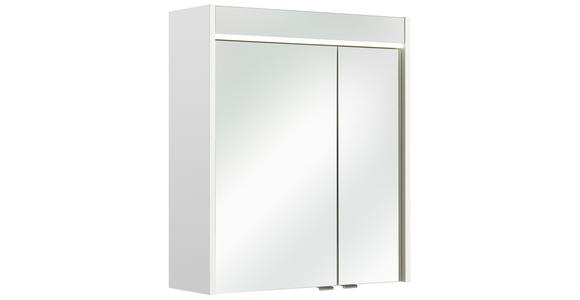 SPIEGELSCHRANK 60/70/20 cm  - Chromfarben/Weiß, KONVENTIONELL, Glas/Holzwerkstoff (60/70/20cm) - Xora