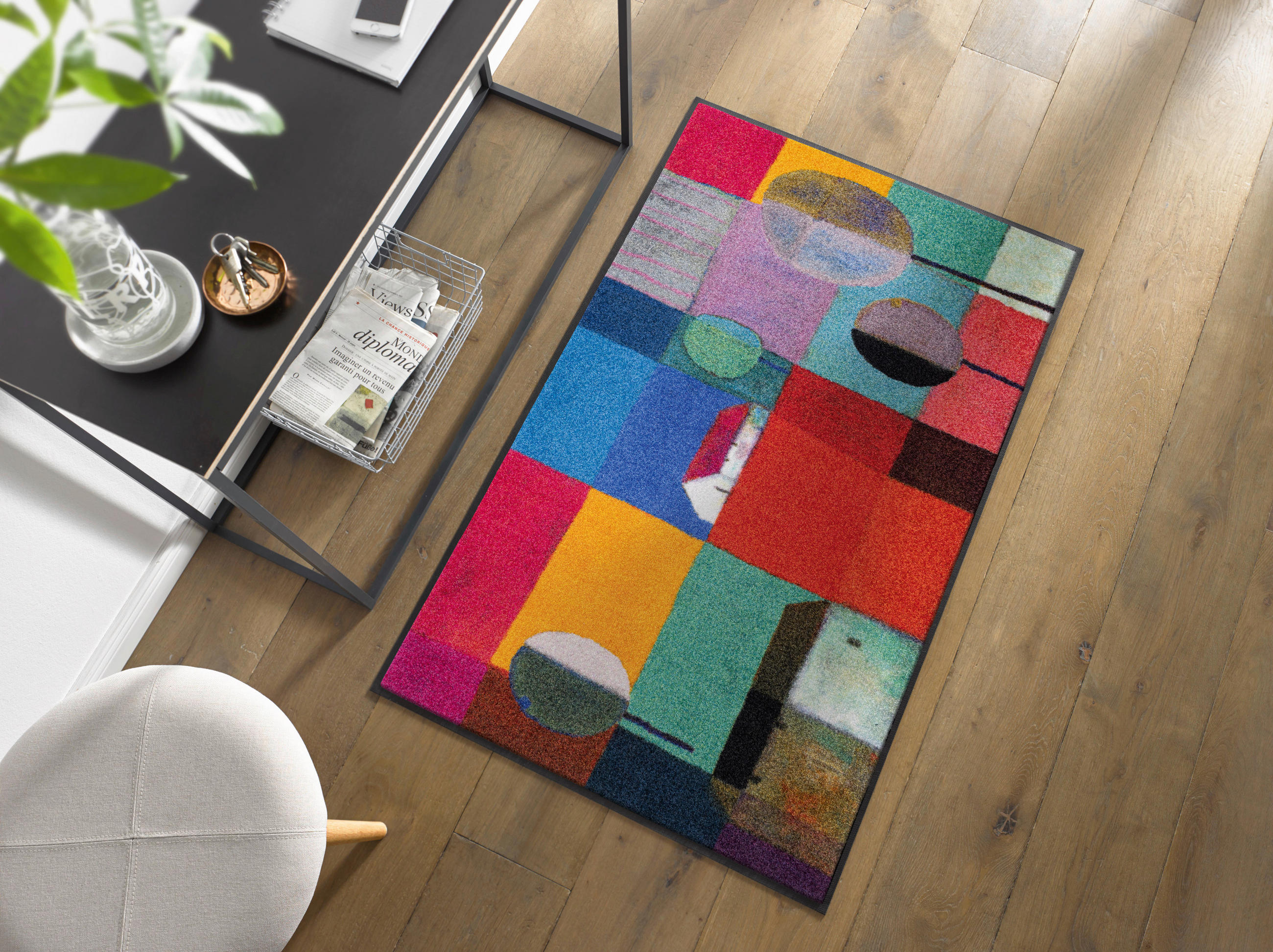 DVEŘNÍ ROHOŽKA, 75/120 cm, vícebarevná - vícebarevná, Konvenční, textil/plast (75/120cm) - Esposa