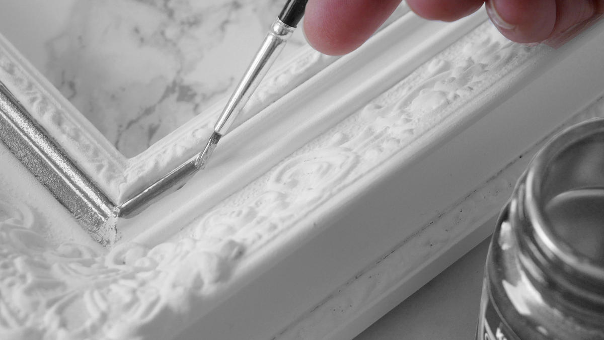 ACRYLFARBE - Silberfarben, Basics (4,5/6,5/4,5cm)