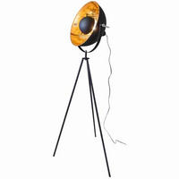 STEHLEUCHTE Captain Mini 38,5/145 cm   - Goldfarben/Schwarz, LIFESTYLE, Metall (38,5/145cm) - By Rydéns