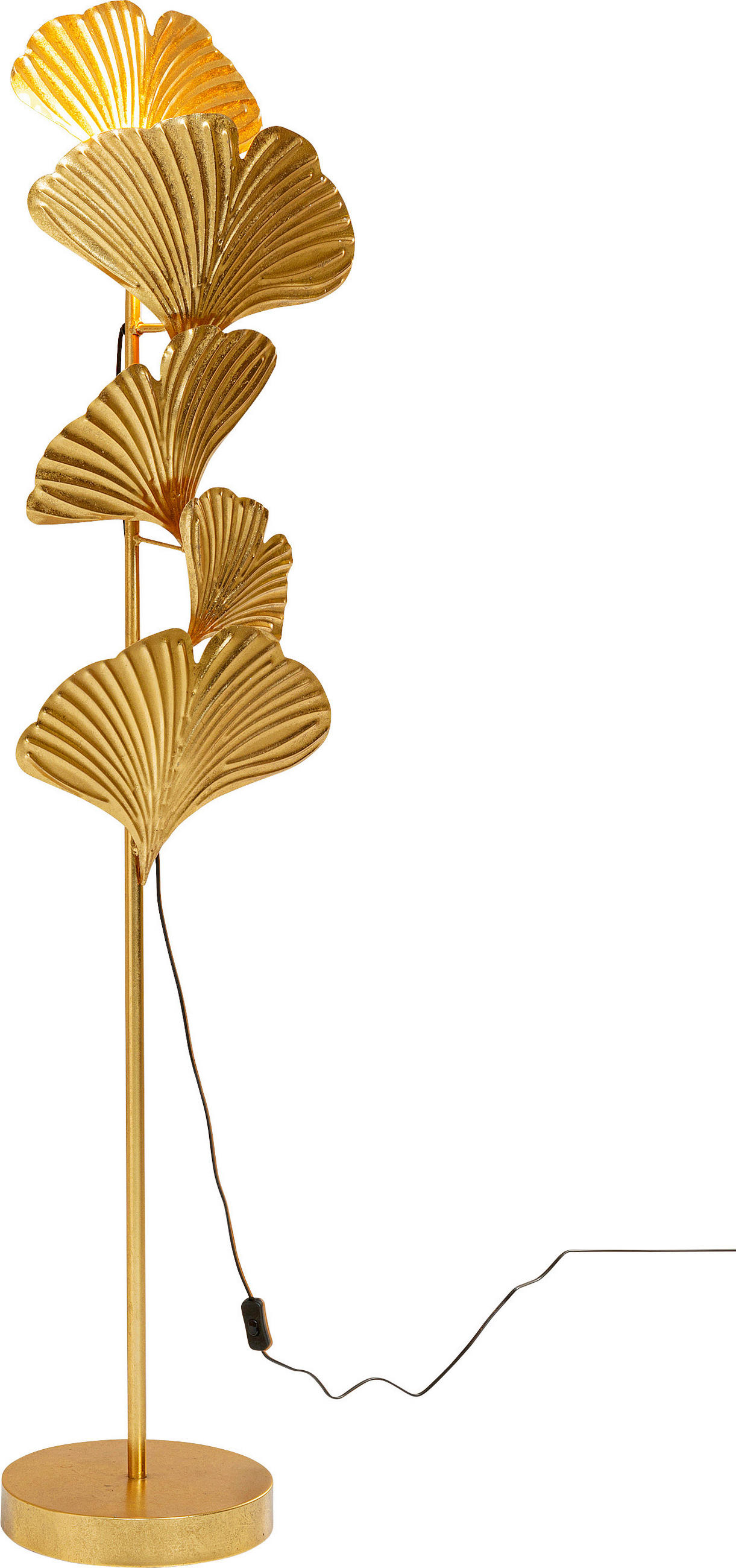 STEHLEUCHTE 44/160/29 cm   - Goldfarben, Trend, Metall (44/160/29cm) - Kare-Design
