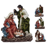 IESLE DE CRĂCIUN - maro/albastru, Konventionell, plastic/piatră (17/19,5/7,5cm)