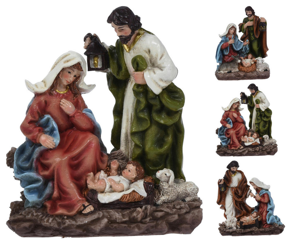 IESLE DE CRĂCIUN - maro/albastru, Konventionell, plastic/piatră (17/19,5/7,5cm)