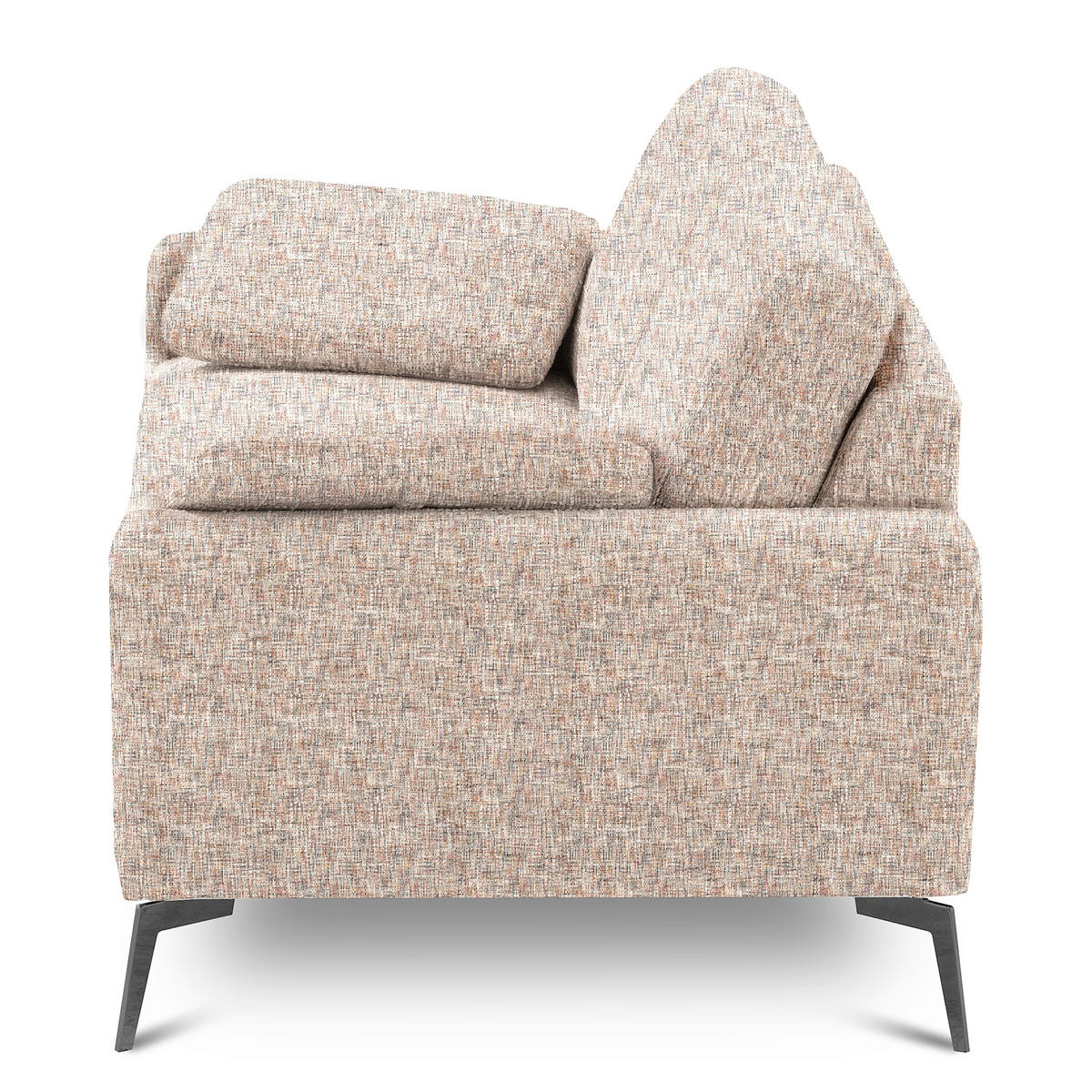 2-SITZER-SOFA Webstoff Blau, Gelb, Rot, Weiss  - Blau/Weiss, Design, Textil/Metall (157/85/92cm) - Livetastic