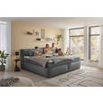 FAMILIENBOXSPRINGBETT - Dunkelgrau/Schwarz, LIFESTYLE, Kunststoff/Textil (240/200cm) - Esposa