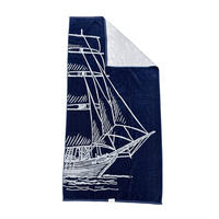 RUČNIK ZA PLAŽU 80/160/160 cm , tamno plava  Beach towel 80x160 cm ship  - tamno plava, Konvencionalno, tekstil (80/160/160cm) - Esposa