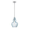 PENDELLEUCHTE 16/23 cm    - Blau/Nickelfarben, Trend, Glas/Metall (16/23cm) - MAYTONI