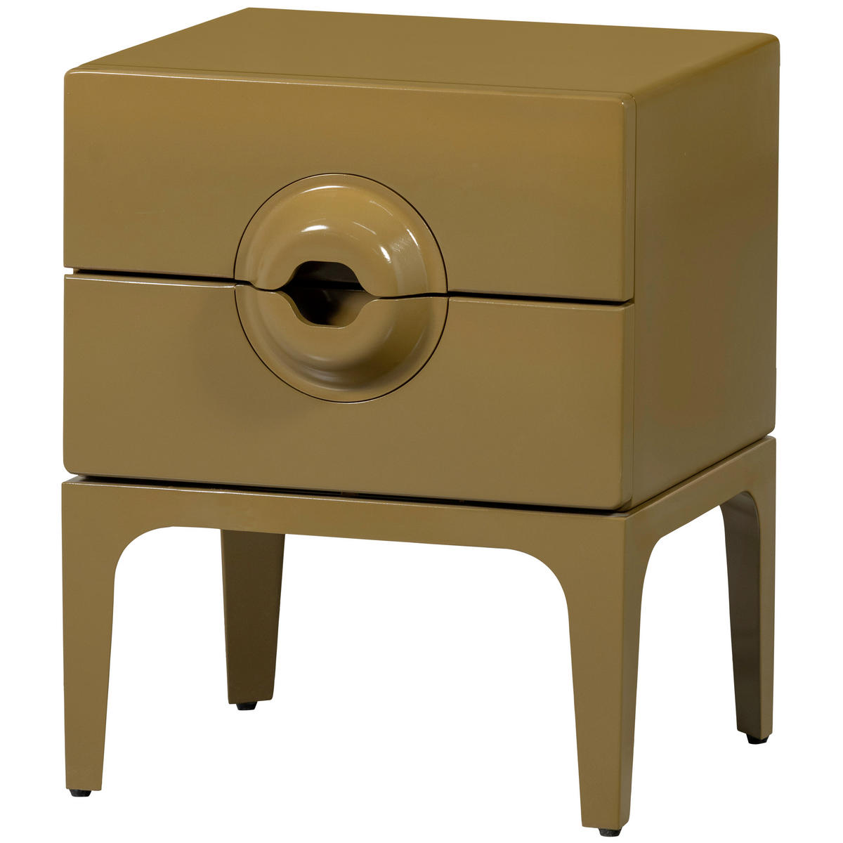 KOMMODE Merge, 44/57/45 cm, 2 Schublade(n)  - Honig, Design, Holz/Metall (44/57/45cm) - Livetastic