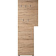 GARDEROBE 3-teilig  in 175/190/39 cm  - Eichefarben/Anthrazit, Design, Holzwerkstoff (175/190/39cm) - Carryhome