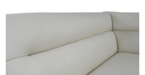 ECKBANK 178/237 cm Struktur Echtleder Schwarz, Beige   - Beige/Schwarz, Design, Leder/Textil (178/237cm) - Novel