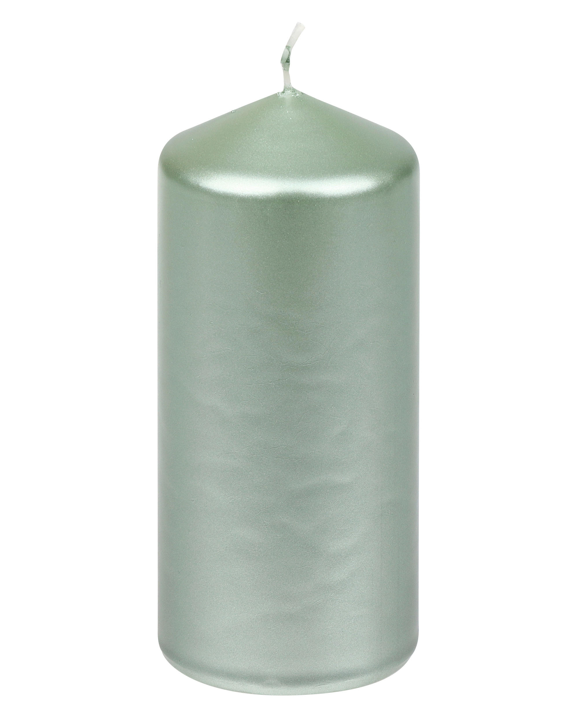 STUMPENKERZE 5,7/13,0 cm  - Mintgrün, KONVENTIONELL, Paraffin (5,7/13,0cm)