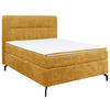 BOXSPRINGBETT 140/200 cm  in Currygelb  - Currygelb/Schwarz, Design, Textil/Metall (140/200cm) - Esposa