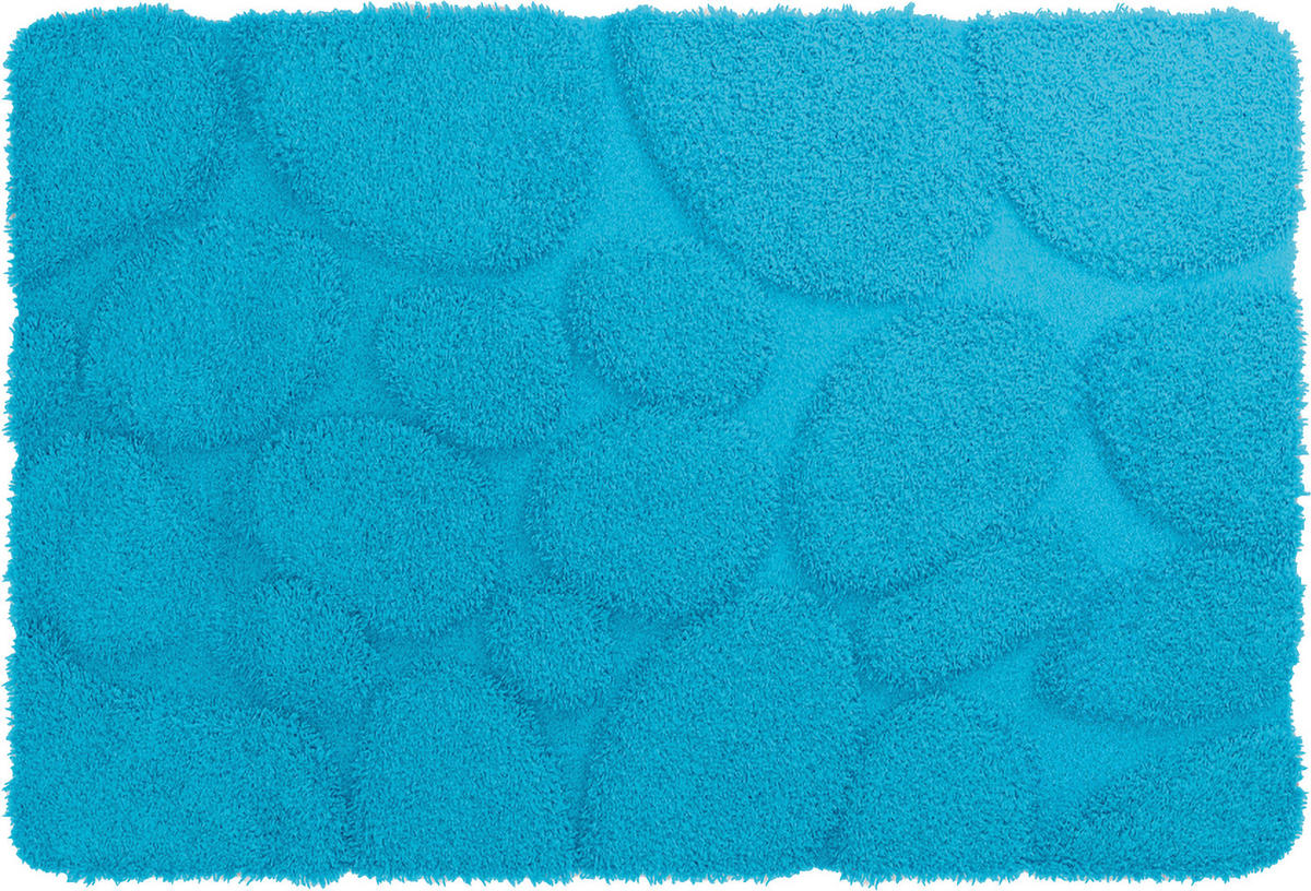 BADEMATTE Hellblau 60/90 cm  - Hellblau, Basics, Kunststoff (60/90cm) - Grund