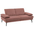 2,5-SITZER in Velours Flieder  - Beige/Flieder, Design, Textil/Metall (196/89/104cm) - Dieter Knoll