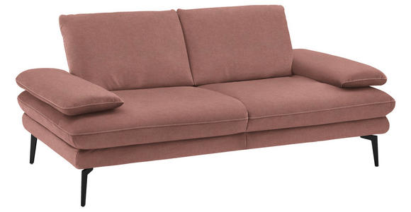 2,5-SITZER in Velours Flieder - Beige/Flieder, Design, Textil/Metall (196/89/104cm) - Dieter Knoll