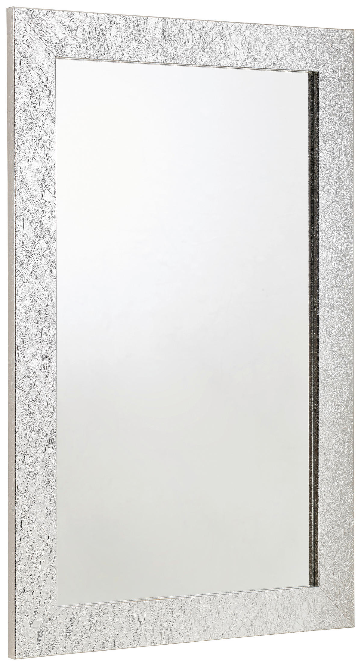 NÁSTENNÉ ZRKADLO 70/110/2,8 cm  - strieborná, Konventionell, kompozitné drevo/sklo (70/110/2,8cm) - Carryhome