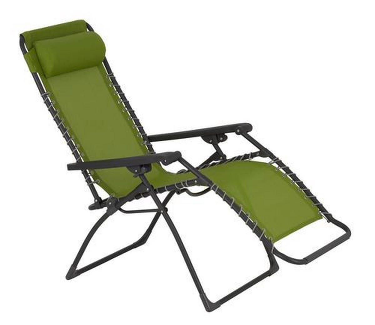 GARTEN-RELAXSESSEL 67/112,7/94 cm  - Dunkelgrau/Grün, Basics, Kunststoff/Textil (67/112,7/94cm) - Ambia Garden