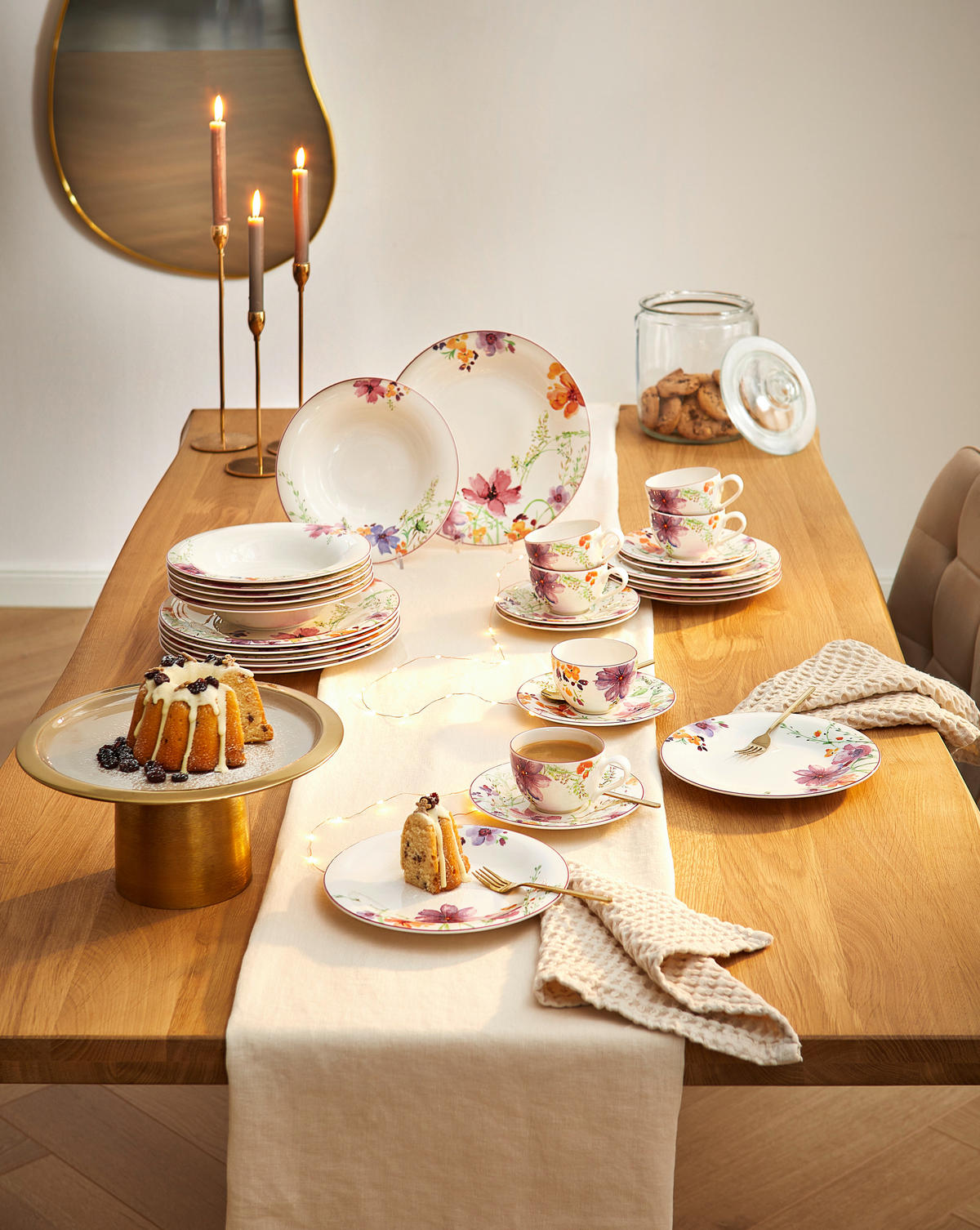 KÁVOVÝ SERVIS, 18-dielne, porcelán - viacfarebná, Basics, keramika (34/20/33cm) - Villeroy & Boch