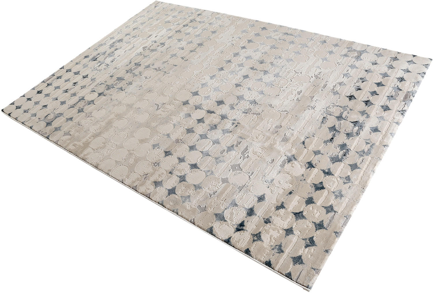 WEBTEPPICH 80/150 cm Velvet Spots Taupe, Petrol, Beige  - Taupe/Beige, Design, Textil (80/150cm) - Esprit