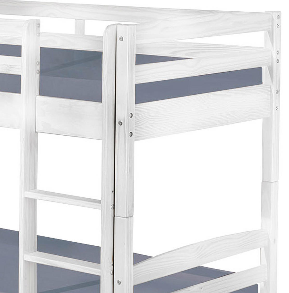 ETAGENBETT - Weiß, KONVENTIONELL, Holz (90/200cm) - Livetastic