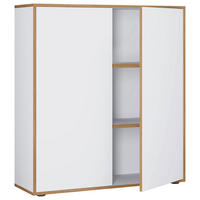 AKTENSCHRANK 100/110/33 cm  - Honigeiche/Weiss, Design, Holzwerkstoff (100/110/33cm) - MID.YOU